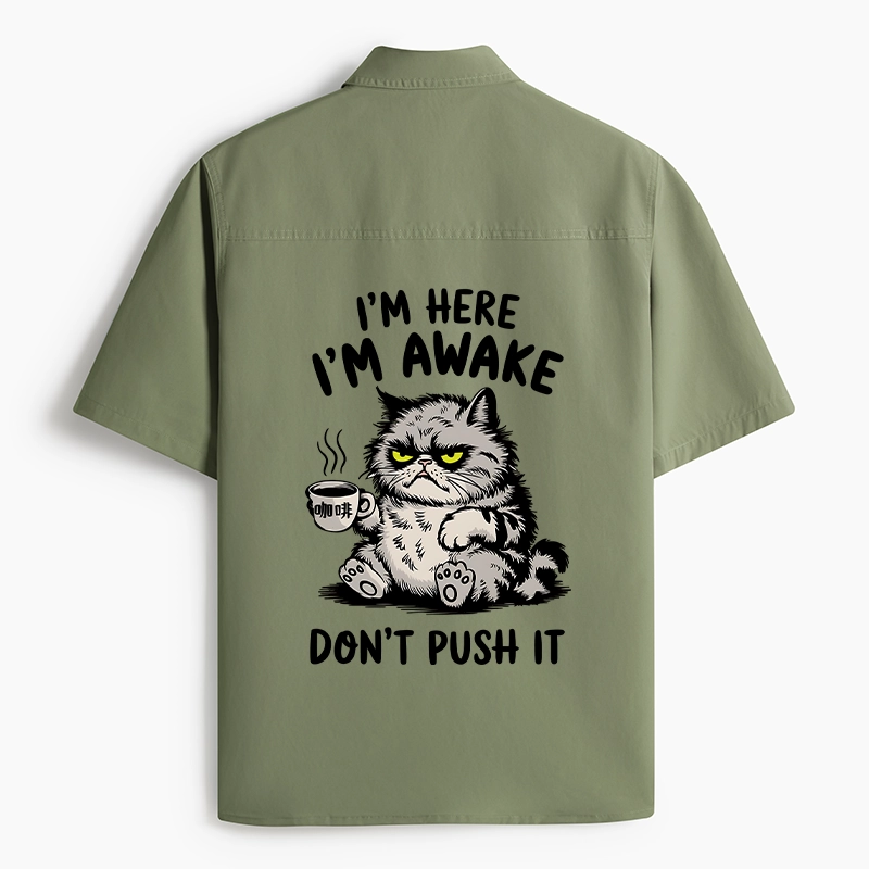 Tokyo-Tiger Tired Cat Work Shirt