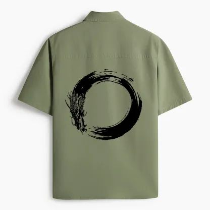 Tokyo-Tiger Dragon's Circle Work Shirt