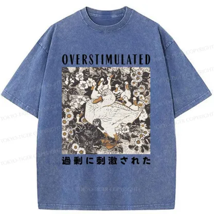 Tokyo-Tiger Overthinking Duck Washed T-Shirt