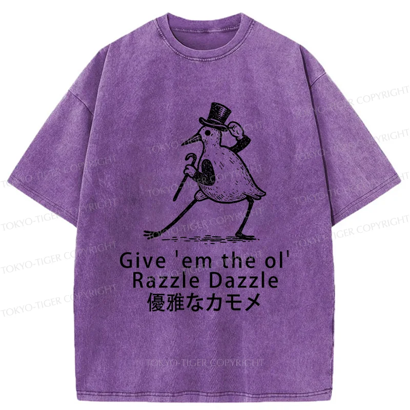 Tokyo-Tiger Gentleman Seagull Washed T-Shirt