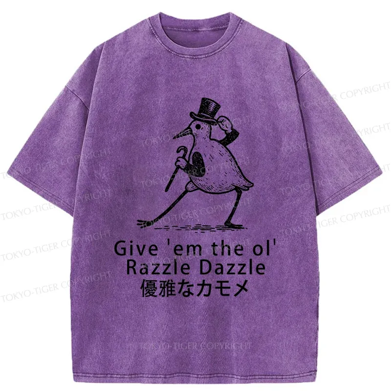 Tokyo-Tiger Gentleman Seagull Washed T-Shirt