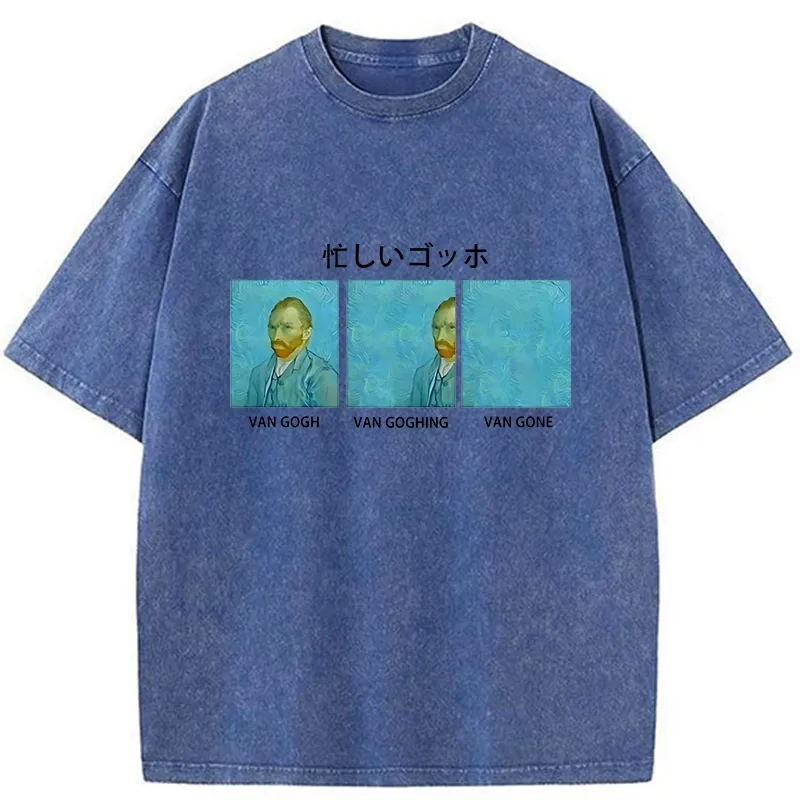 Tokyo-Tiger Busy Van Gogh Washed T-Shirt