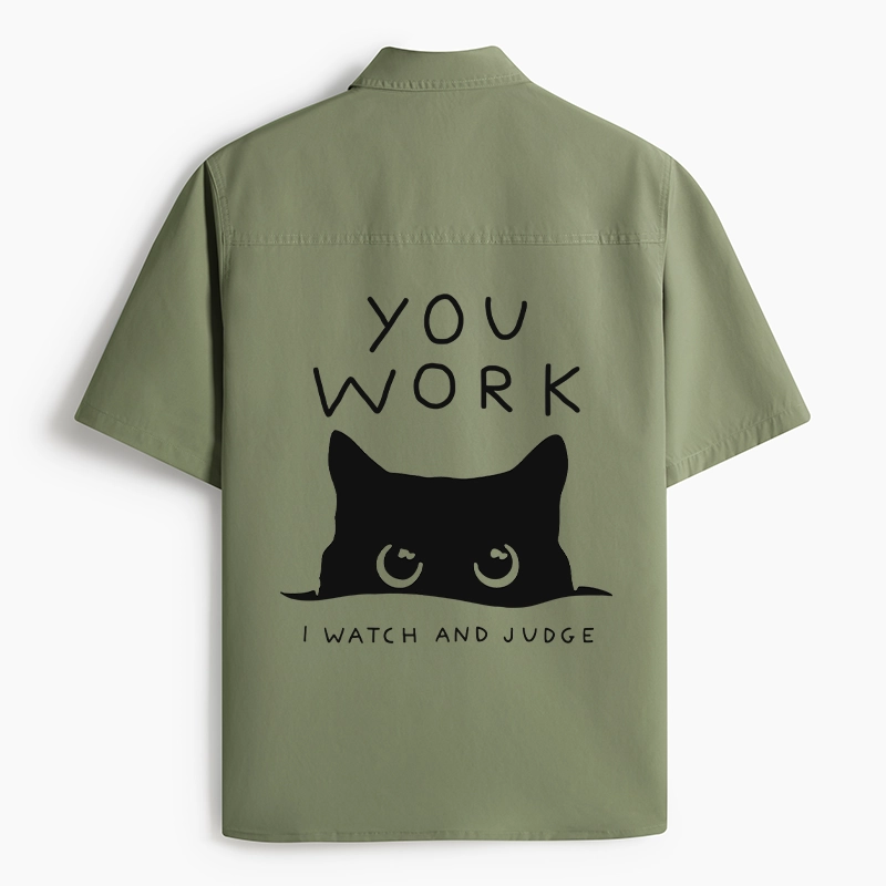 Tokyo-Tiger A Cat That Spies Work Shirt