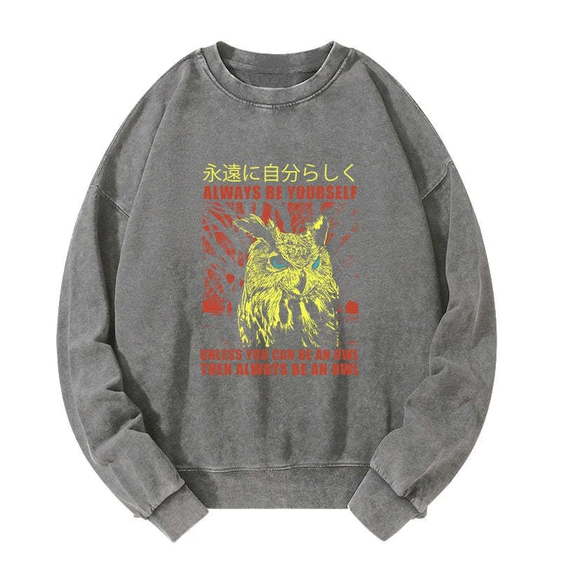Tokyo-Tiger Always Be Yourself Japanese Washed Sweatshirt
