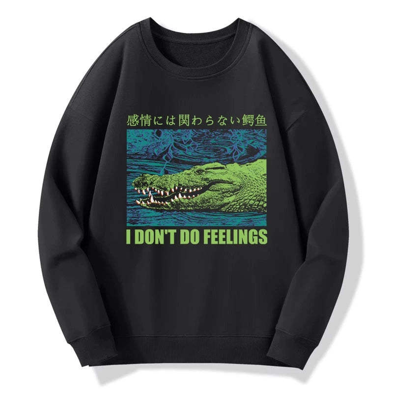 Tokyo-Tiger An Emotionless Crocodile Sweatshirt