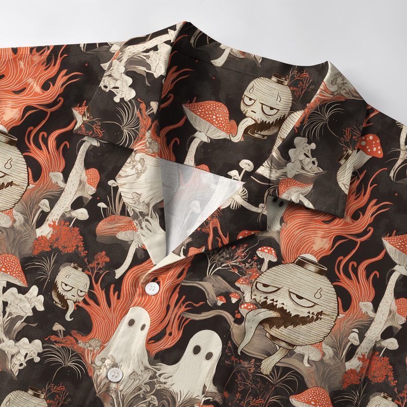 Tokyo-Tiger Japanese Lantern Ghost Aloha Hawaiian Shirt