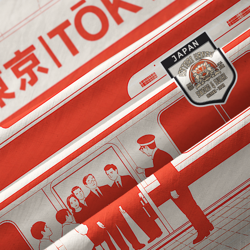 Tokyo-Tiger Tokyo Subway Chronicles Aloha Hawaiian Shirt