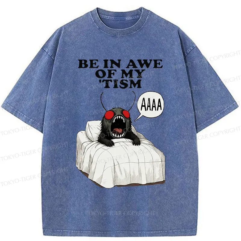 Tokyo-Tiger Mothman Wakes Up Washed T-Shirt