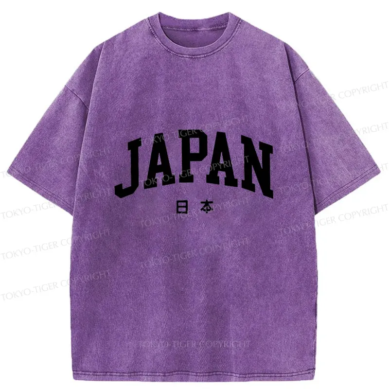 Tokyo-Tiger Simple Japan Washed T-Shirt