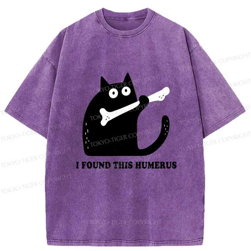 Tokyo-Tiger Cat Found This Humerus Washed T-Shirt