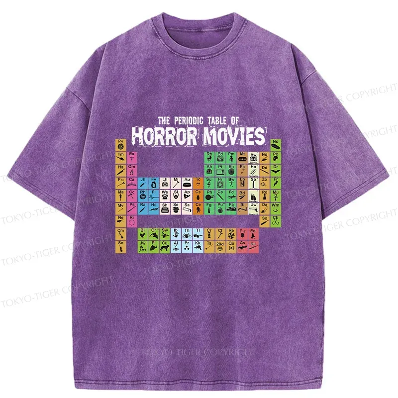 Tokyo-Tiger Horror Elements Washed T-Shirt