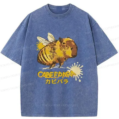 Tokyo-Tiger Cabeepara Washed T-Shirt