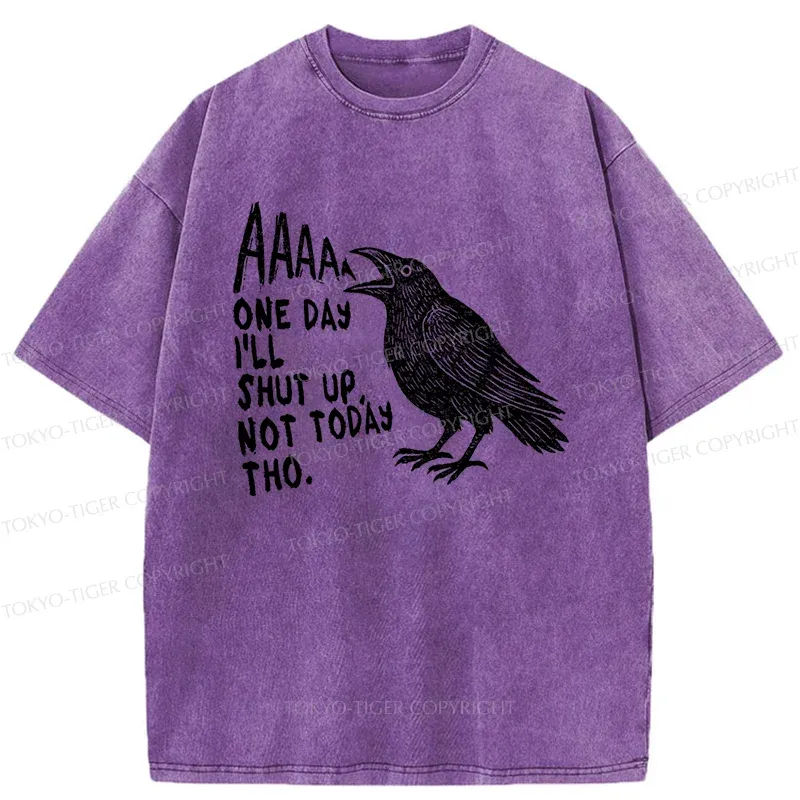 Tokyo-Tiger Funny Crow Japan Washed T-Shirt Sale