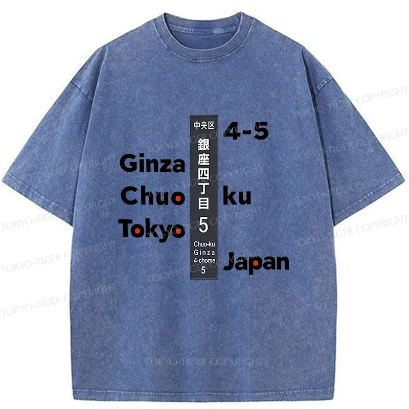 Tokyo-Tiger Ginza Tokyo Washed T-Shirt