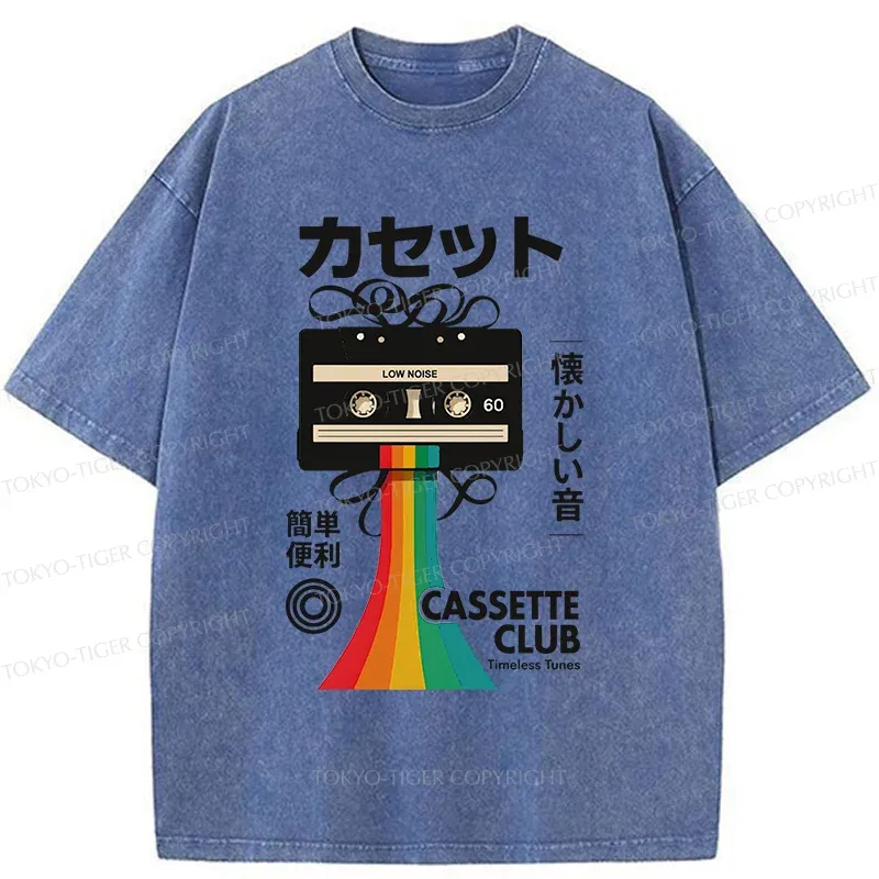 Tokyo-Tiger Colored Tape Washed T-Shirt
