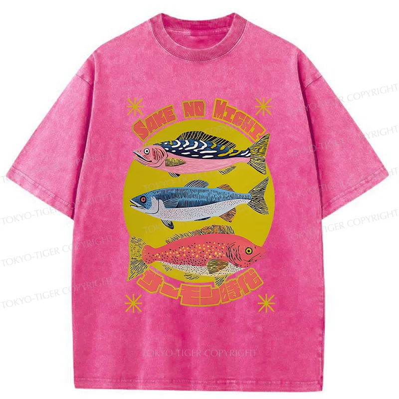 Tokyo-Tiger Vintage Japanese Sardines Washed T-Shirt