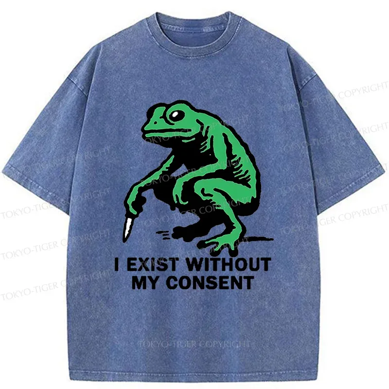 Tokyo-Tiger Dangerous Frog Washed T-Shirt