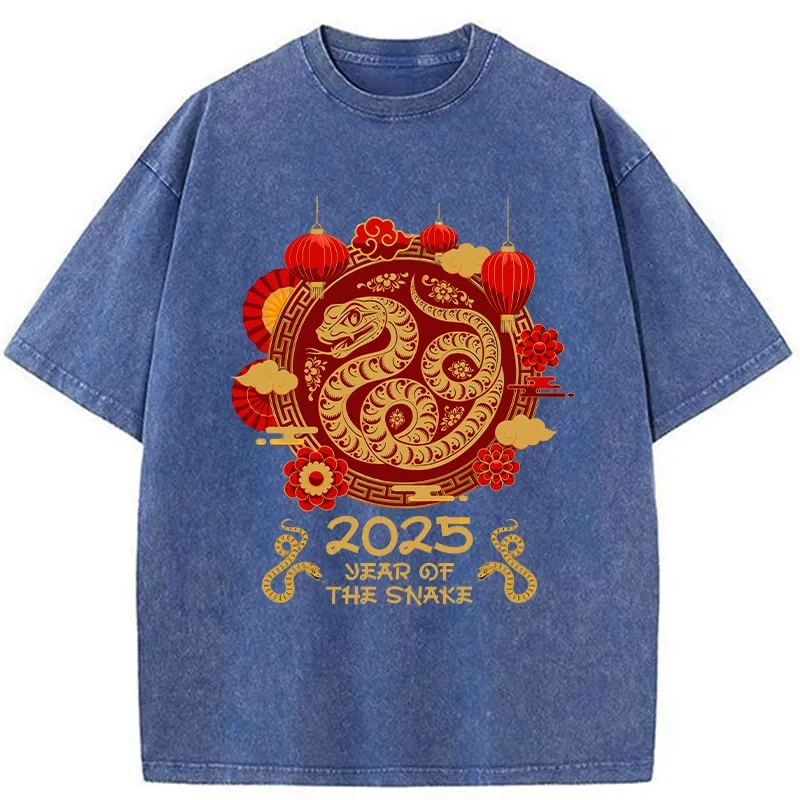 Tokyo-Tiger Year Of The Snake Washed T-Shirt