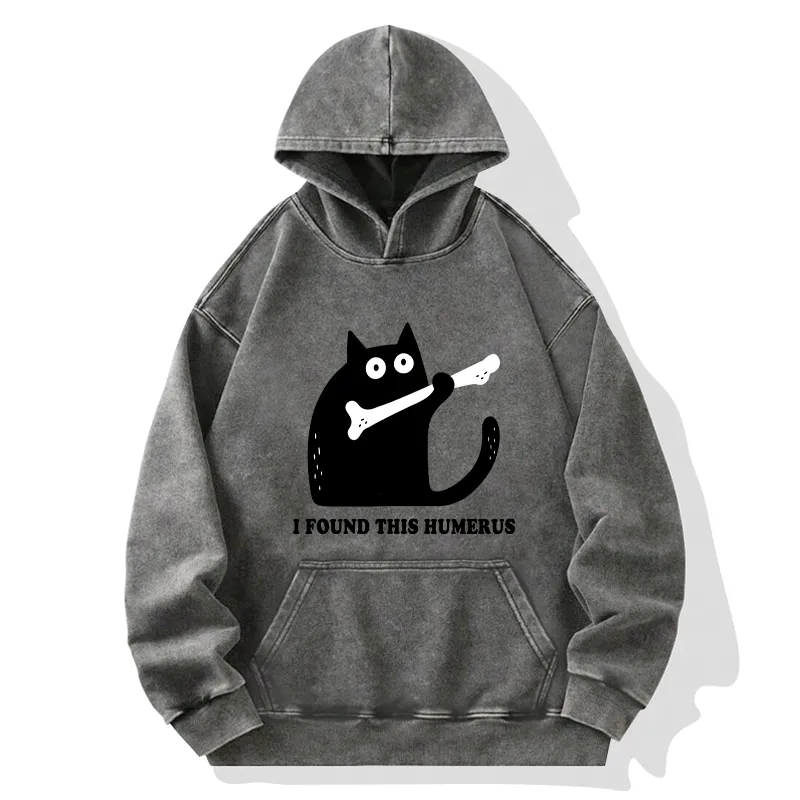 Tokyo-Tiger Cat Found This Humerus Washed Hoodie