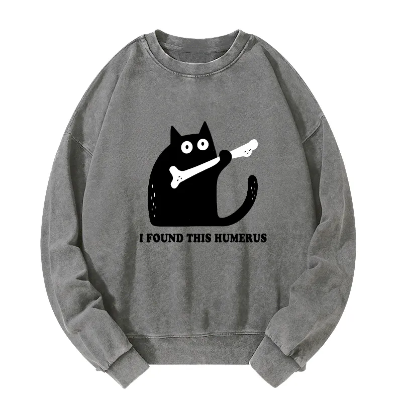 Tokyo-Tiger Cat Found This Humerus Washed Sweatshirt Sale