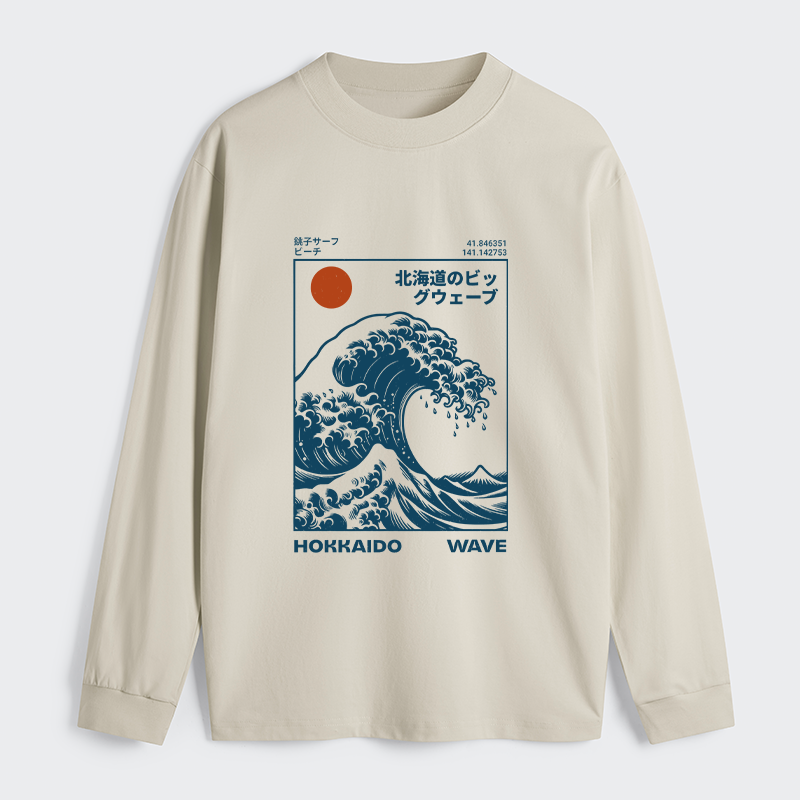 Tokyo-Tiger Hokkaido Wave Japan Classic Long Sleeve T-Shirt