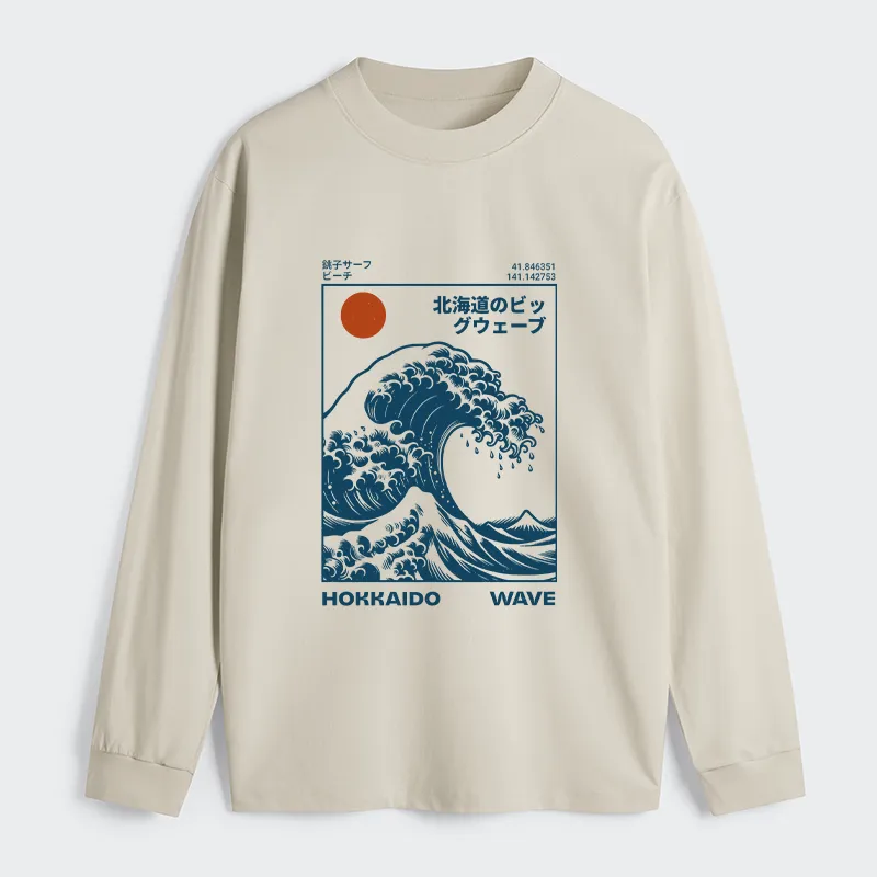 Tokyo-Tiger Hokkaido Wave Japan Classic Long Sleeve T-Shirt