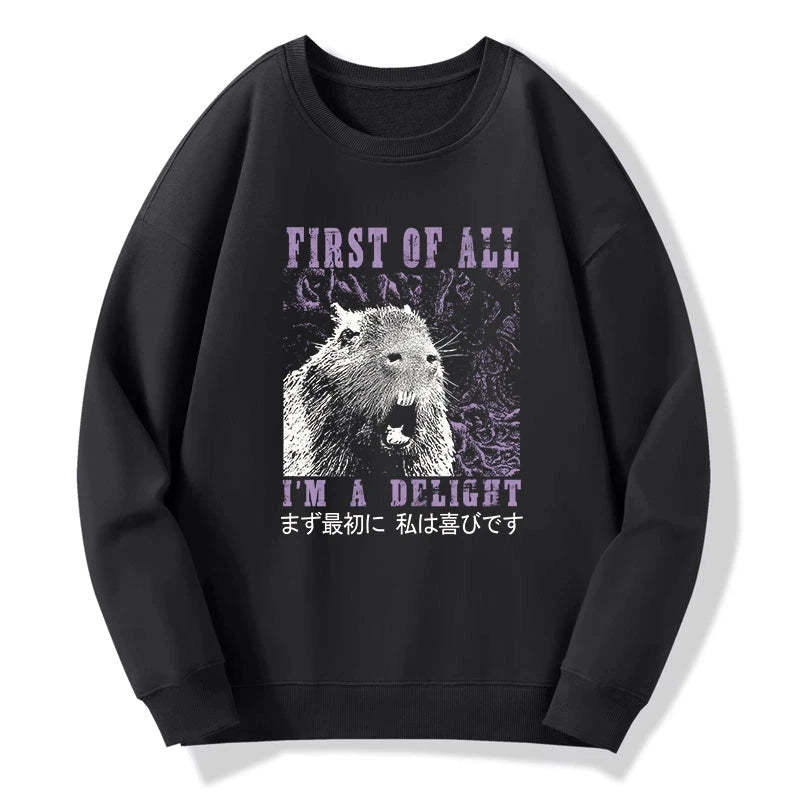 Tokyo-Tiger First Of All I'm A Delight Sweatshirt Sale