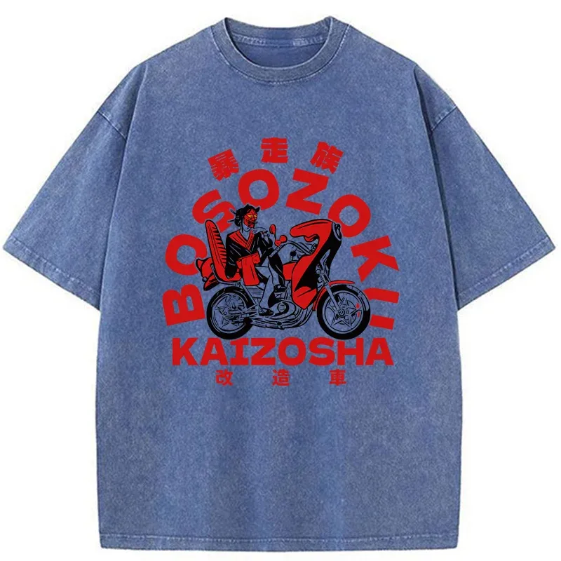 Tokyo-Tiger Bōsozoku Japanese Washed T-Shirt