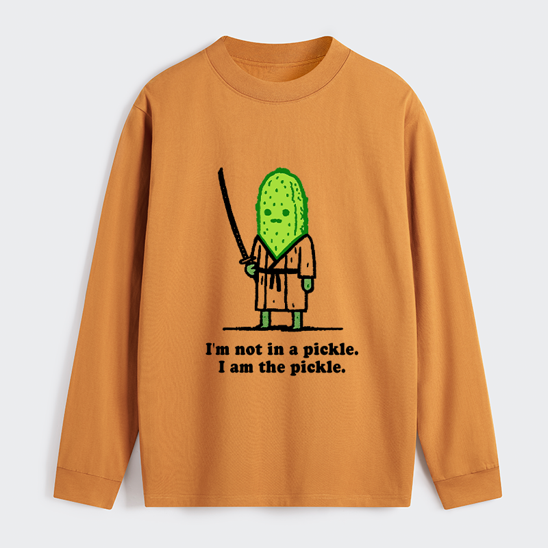 Tokyo-Tiger Funny Cucumber Samurai Classic Long Sleeve T-Shirt