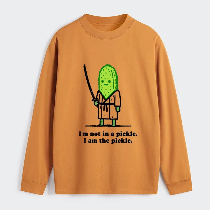 Tokyo-Tiger Funny Cucumber Samurai Classic Long Sleeve T-Shirt