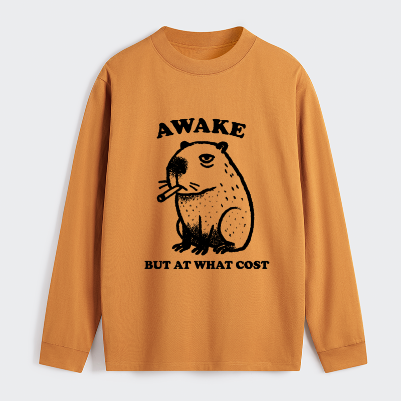 Tokyo-Tiger Smoking Capybara Classic Long Sleeve T-Shirt