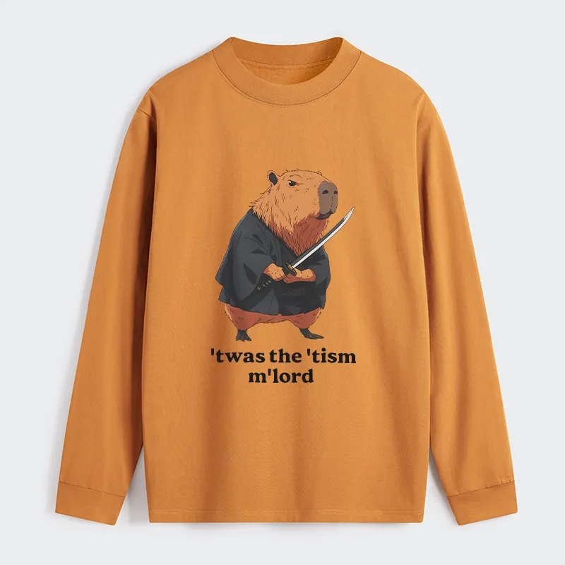 Tokyo-Tiger Focused Samurai Capybara Classic Long Sleeve T-Shirt