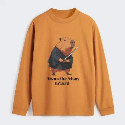 Tokyo-Tiger Focused Samurai Capybara Classic Long Sleeve T-Shirt