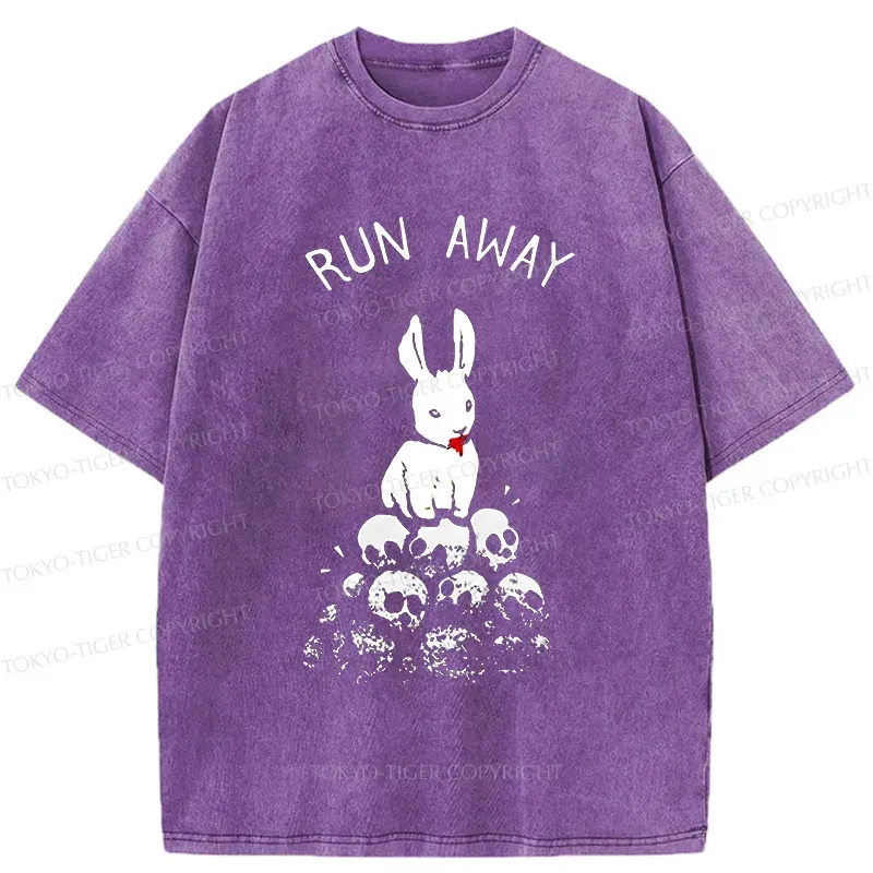 Tokyo-Tiger Man-eating Rabbit Washed T-Shirt