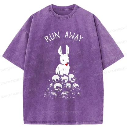 Tokyo-Tiger Man-eating Rabbit Washed T-Shirt