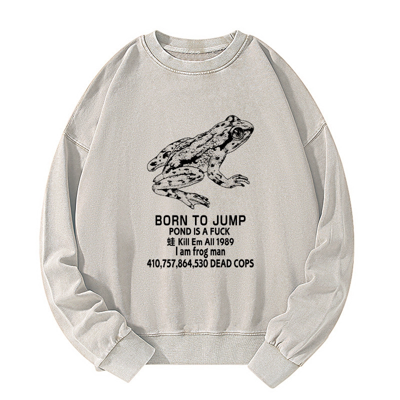 Tokyo-Tiger Born To Jump Washed Sweatshirt