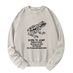 Image of Tokyo-Tiger Born To Jump Washed Sweatshirt