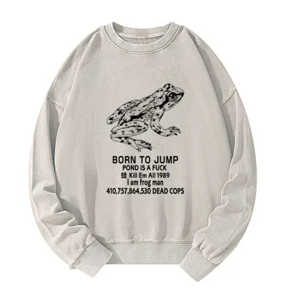 Tokyo-Tiger Born To Jump Washed Sweatshirt