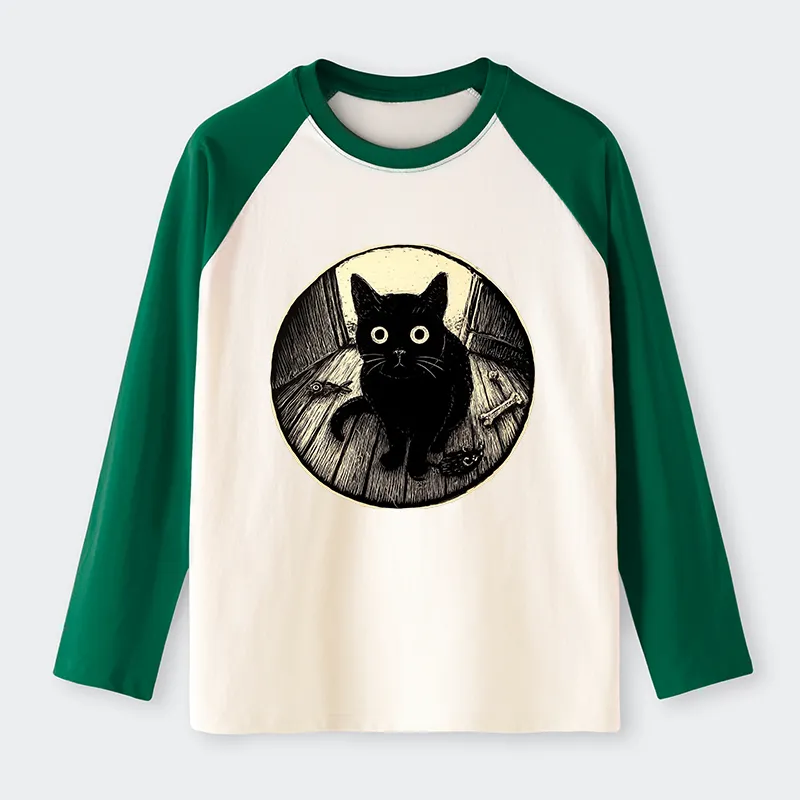 [Copy]Tokyo-Tiger More Spaghetti Less Upsetti Goose Raglan Long Sleeve T-shirt