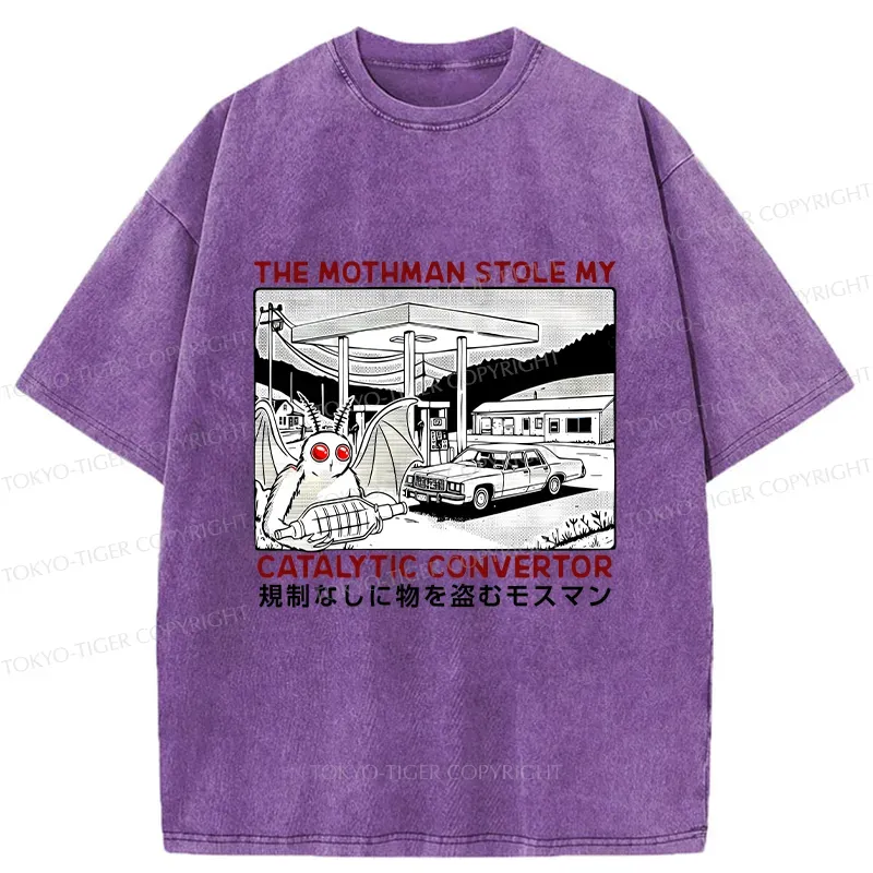 Tokyo-Tiger Mothman Is Stealing Washed T-Shirt