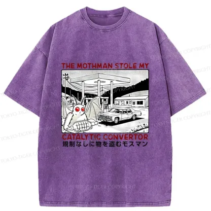 Tokyo-Tiger Mothman Is Stealing Washed T-Shirt