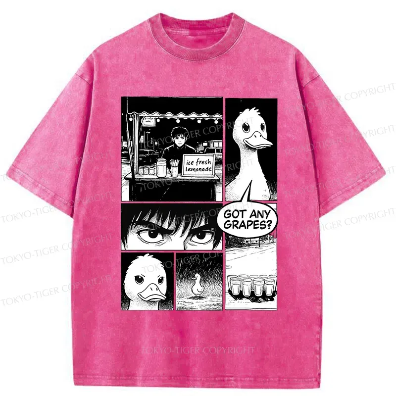 Tokyo-Tiger Duck And Lemonade Washed T-Shirt