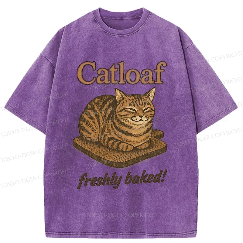 Tokyo-Tiger Japan Catloaf Washed T-Shirt
