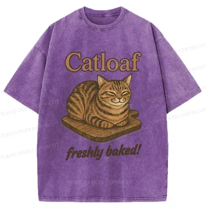 Tokyo-Tiger Japan Catloaf Washed T-Shirt