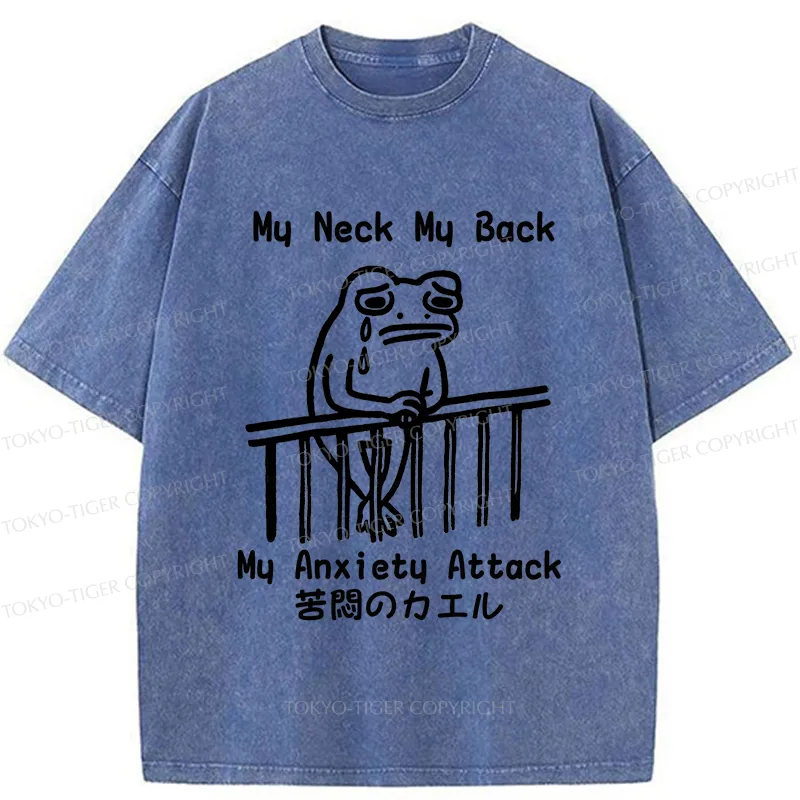 Tokyo-Tiger Melancholy Frog Washed T-Shirt