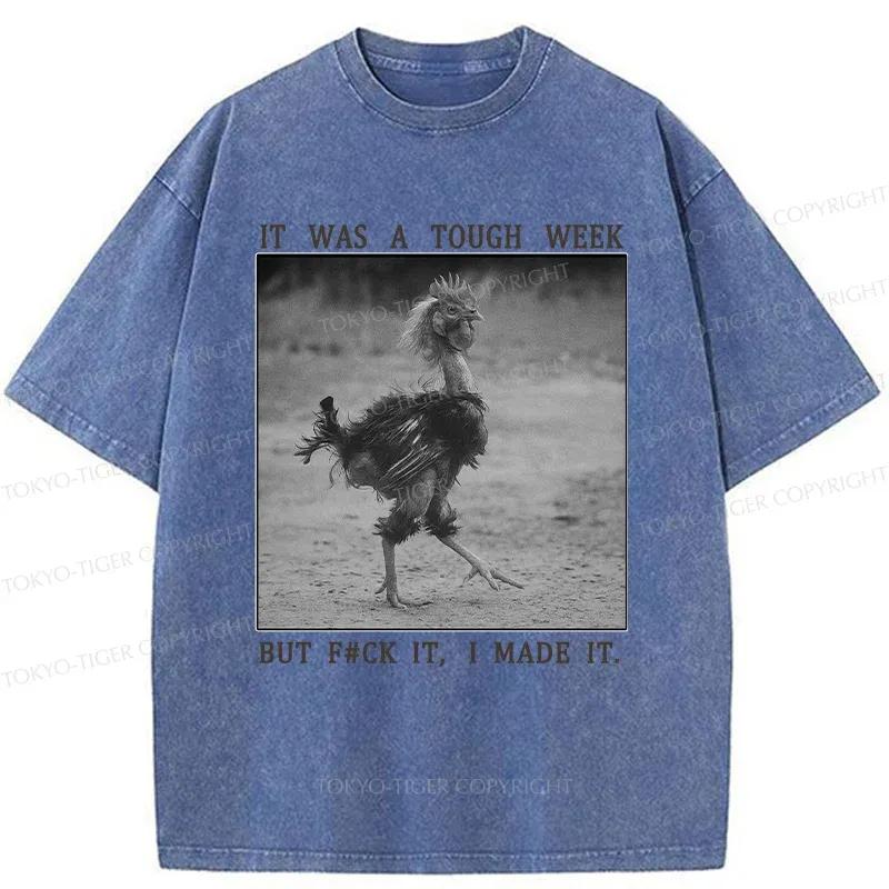 Tokyo-Tiger Successful Chicken Washed T-Shirt