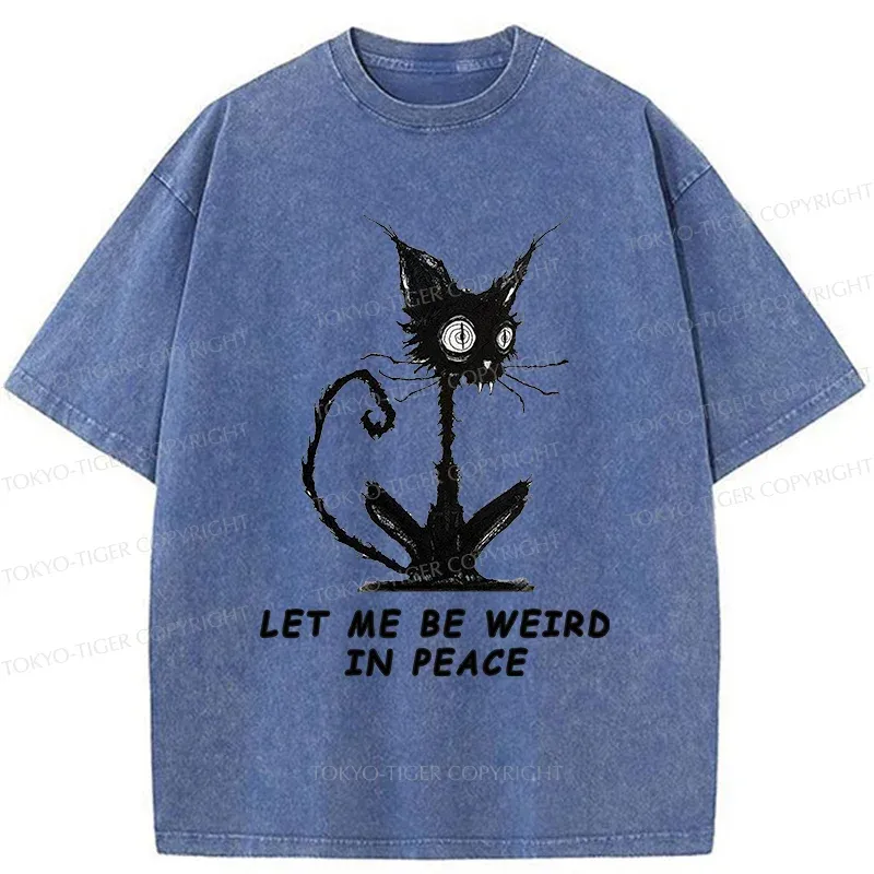 Tokyo-Tiger Cat Gradually Became Strange Washed T-Shirt