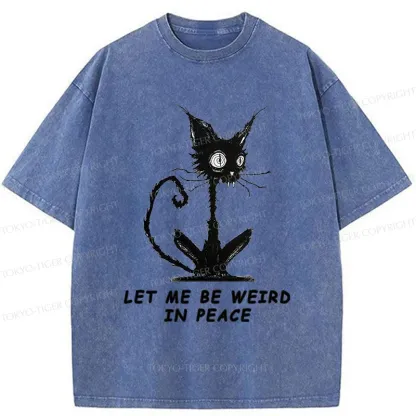 Tokyo-Tiger Cat Gradually Became Strange Washed T-Shirt
