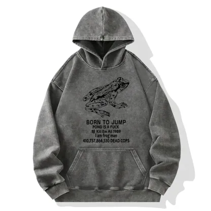 Tokyo-Tiger Born To Jump Washed Hoodie