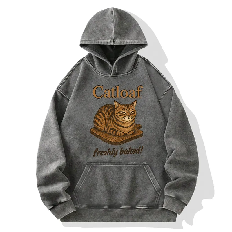 Tokyo-Tiger Japan Catloaf Washed Hoodie